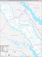 King And Queen, Va Carrier Route Wall Map